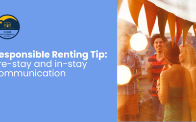 Responsible Renting Tip: Pre-stay and in-stay communication